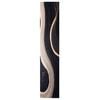 vidaXL Kitchen Rug Black 300 x 60 cm Velvet