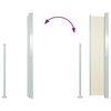 vidaXL Retractable Side Awning 140 x 300 cm Cream