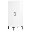 vidaXL Sideboard High Gloss White 34.5x34x90 cm Engineered Wood