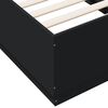 vidaXL Bed Frame without Mattress Black 90x190 cm Single