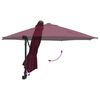 vidaXL Garden Parasol Red and Black 248 x 248 x 148 cm