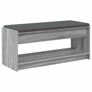 vidaXL Hall Bench Grey Sonoma 103 x 38 x 45 cm
