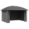 vidaXL Gazebo with Sidewalls&Arch Roof 3x4 m Anthracite