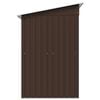 vidaXL Garden Storage Shed Brown 194x121x181 cm Steel
