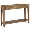 vidaXL Console Table Solid Mango Wood 118x30x80 cm