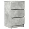 vidaXL Bedside Cabinet with 3 Drawers Concrete Grey 39x35x65 cm