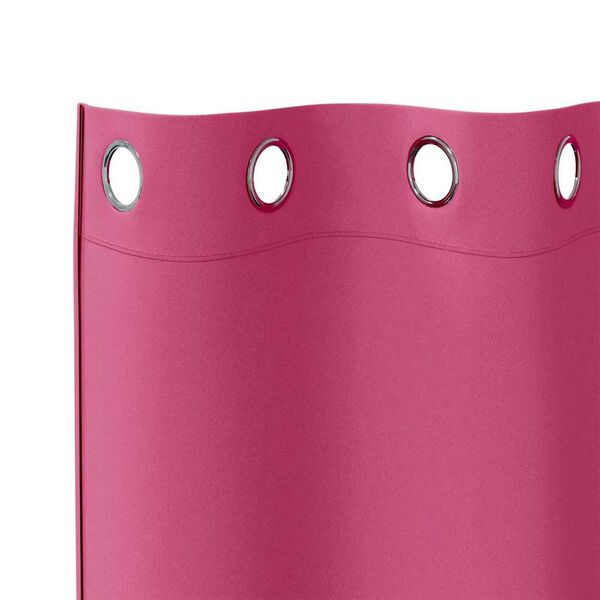 vidaXL Blackout Curtains with Rings 2 pcs Bright Pink 225 x 140 cm