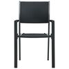 vidaXL 3 Piece Garden Dining Set Black