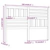 vidaXL Bed Headboard Honey Brown 156x4x100 cm Solid Wood Pine