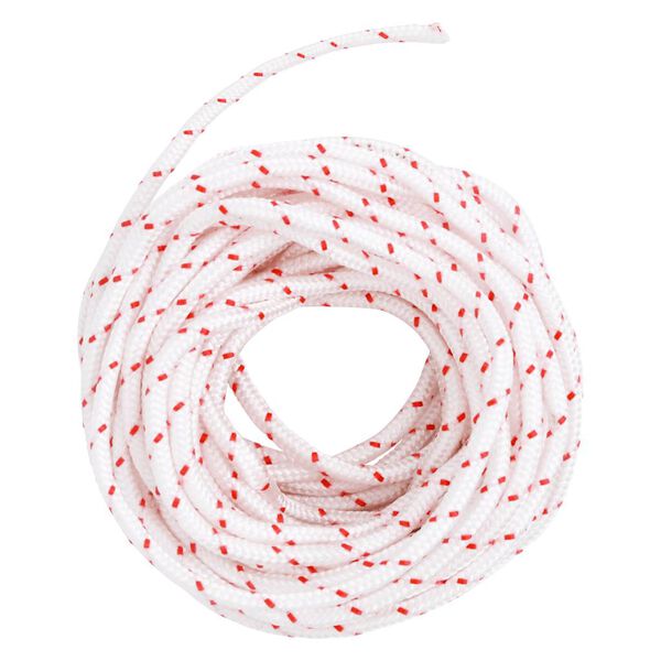 vidaXL Pull Starter Cord White and Red &Oslash;5 mm 10 m Nylon