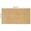 vidaXL Area Rug Beige 80 x 200 cm Jute