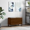 vidaXL Record Cabinet Brown Oak 74.5x38x48 cm Engineered Wood