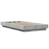 vidaXL Bed Frame without Mattress Concrete Grey 90x200 cm