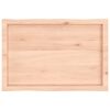vidaXL Table Top 80x50x(2-4) cm Untreated Solid Wood Live Edge