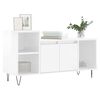 vidaXL TV Cabinet High Gloss White 100x35x55 cm Engineered Wood