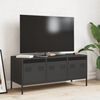 vidaXL TV Cabinet Black 101.5x39x43.5 cm Cold-rolled Steel