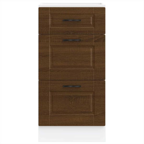 vidaXL Kitchen Base Cabinet Porto Brown Oak Engineered Wood