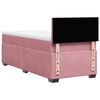 vidaXL Box Spring Bed with Mattress Pink 90x190 cm Velvet