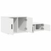 vidaXL Storage Cabinet 2 pcs White 118 x 41 x 40 cm Engineered Wood