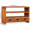 vidaXL TV Cabinet Solid Wood Acacia 90x30x55 cm