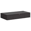 vidaXL Storage Box with Transparent Top Window Anthracite