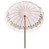 vidaXL Balinese Parasol Cream 215 x 215 x 260 cm Cotton and solid wood