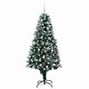 vidaXL Artificial Christmas Tree with 300 LEDs with Stand Green 180 cm