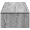 vidaXL Monitor Stand with Drawers Grey Sonoma 100x27x15 cm Engineered Wood