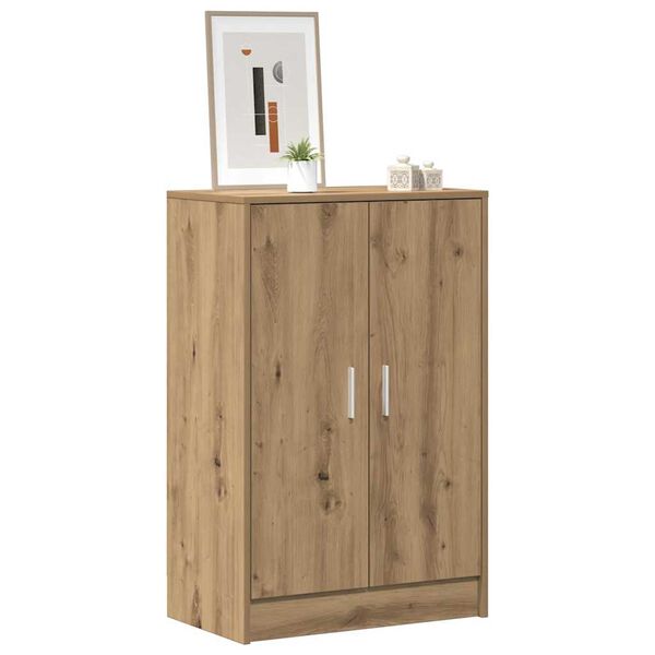 vidaXL Shoe Cabinet Artisan Oak 60x35x92 cm Engineered Wood