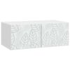 vidaXL Wall-Mounted TV Cabinet 98 x 41 x 30 cm White Engineered Wood