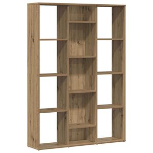 vidaXL Room Divider/Book Cabinet Artisan Oak 100x24x140 cm Engineered Wood