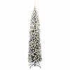 vidaXL Artificial Christmas Tree with 300 LEDs with Stand Green 210 cm