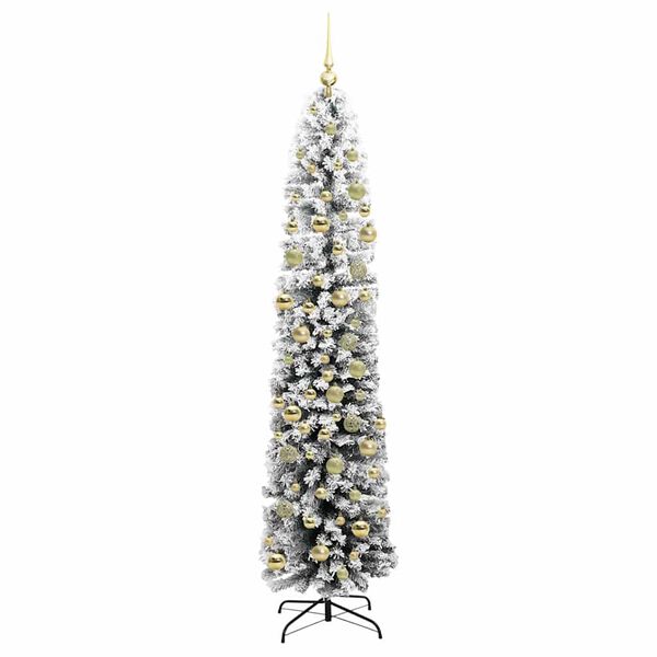 vidaXL Artificial Christmas Tree with 300 LEDs with Stand Green 210 cm