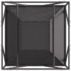 vidaXL Fire Pit Black 80 x 80 x 40 cm Steel