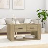 vidaXL Coffee Table Sonoma Oak 80x50x40 cm Engineered Wood