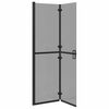vidaXL Walk-In Shower Wall Folding Black 110 x 6.5 x 190 cm