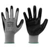 vidaXL Work Gloves 12 pcs Grey and Black 11 / XXL Polyester