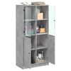 vidaXL Highboard with Doors Concrete Grey 68x37x142 cm Engineered Wood