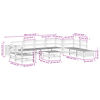 vidaXL 11 Piece Garden Sofa Set Impregnated Wood Pine