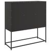 vidaXL Sideboard Black 100.5x39x107 cm Steel