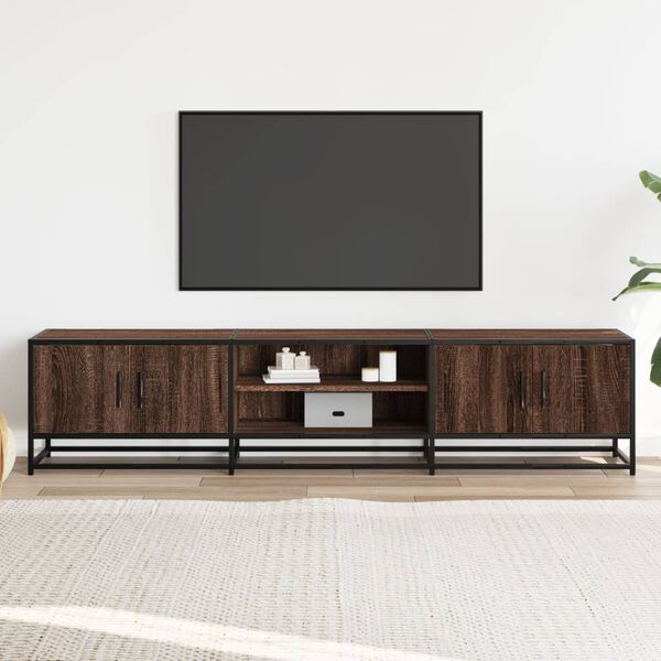 vidaXL TV Cabinet Brown Oak 180x35x41 cm Engineered Wood