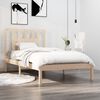 vidaXL Bed Frame without Mattress Solid Wood 90x200 cm (810002+818650)