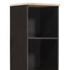 vidaXL Bathroom Cabinet with Shelf Black and White 38 x 33 x 160 cm