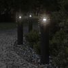 vidaXL Outdoor Floor Lamp with Sensor Black 60 cm Stainless Steel