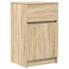 vidaXL Bedside Cabinets 2 pcs Sonoma Oak 39x35x65 cm Engineered Wood