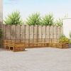 vidaXL Sofa Sets 10 pcs Natural Solid Acacia Wood