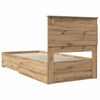 vidaXL Bed Frame with Drawer with Headboard Manual Engineered Wood