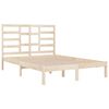 vidaXL Bed Frame without Mattress Solid Wood 135x190 cm Double Double