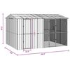 vidaXL Bird Cage Anthracite 430 x 310 x 247 cm Galvanised Steel