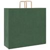 vidaXL Paper Bags 50 pcs with Handles Green 54x15x49 cm